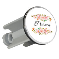 Waschbeckenstöpsel Putain französisch Blumen 4cm