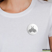 Button Totenkopfschwärmer Motte rund