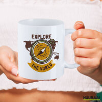 Kaffeetasse Explore the world Kompass 330ml