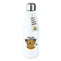 Trinkflasche Explore the world Kompass 500ml Edelstahl...