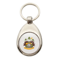 Schlüsselanhänger Enjoy travelling Kamera Metall