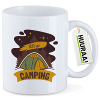 Kaffeetasse let´s go camping Zelt 330ml
