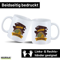 Kaffeetasse let´s go camping Zelt 330ml