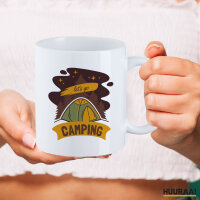 Kaffeetasse let´s go camping Zelt 330ml