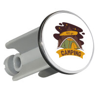 Waschbeckenstöpsel let´s go camping Zelt 4cm Abflussstopfen