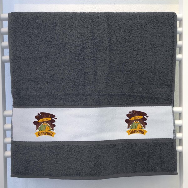 Handtuch let´s go camping Zelt 50x100cm