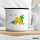 Emaille Tasse Triathlon Schwimmen, Radfahren und Laufen 300ml Vintage