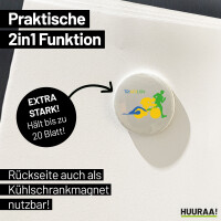 Magnet Triathlon Schwimmen, Radfahren und Laufen 59mm Kühlschrankmagnet