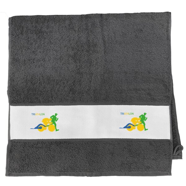 Handtuch Triathlon Schwimmen, Radfahren und Laufen 50x100cm