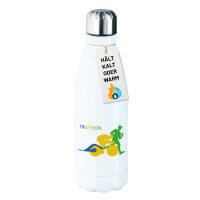 Edelstahl-Trinkflasche Triathlon Schwimmen, Radfahren und Laufen 500ml Wasserflasche