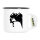 Emaille Tasse Klettern Silhouette 300ml Vintage Emaille Becher