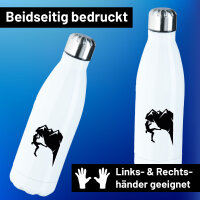 Trinkflasche Klettern Silhouette 500ml Edelstahl...