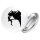 Button Klettern Silhouette rund
