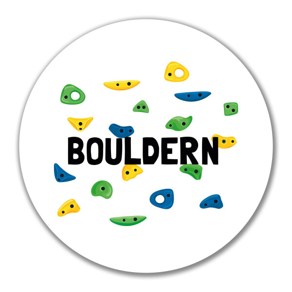 Aufkleber Bouldern Kletterwand 10cm