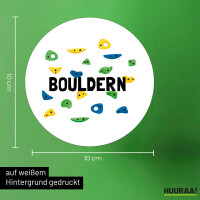 Aufkleber Bouldern Kletterwand 10cm