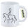 Kaffeetasse Reiten Pferd 330ml