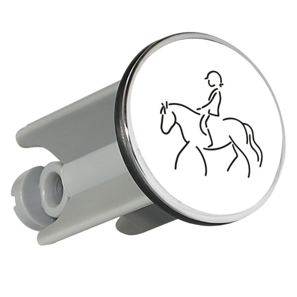 Waschbeckenstöpsel Reiten Pferd 4cm Abflussstopfen