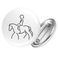 Button Reiten Pferd rund