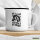 Emaille Tasse ride a horse Pferd 300ml Vintage Emaille Becher