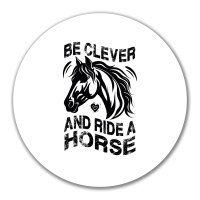 Aufkleber ride a horse Pferd 10cm