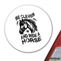 Aufkleber ride a horse Pferd 10cm