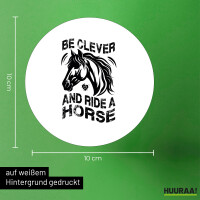 Aufkleber ride a horse Pferd 10cm