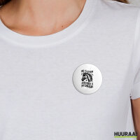 Button ride a horse Pferd rund