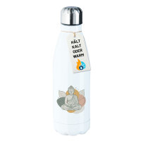 Edelstahl-Trinkflasche Buddha Buddhismus 500ml Wasserflasche