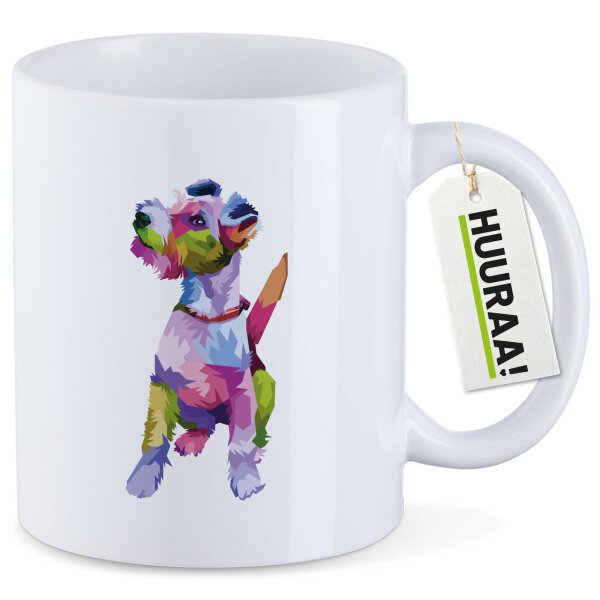 Kaffeetasse Fox Terrier Colorful 330ml