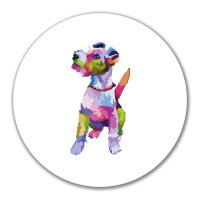 Aufkleber Fox Terrier Colorful 10cm
