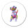 Aufkleber Fox Terrier Colorful 10cm rund