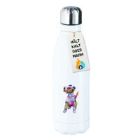 Edelstahl-Trinkflasche Fox Terrier Colorful 500ml...