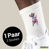 Unisex Socken Fox Terrier Colorful Größe 37/46...