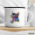 Emaille Tasse Katze Colorful 300ml Vintage Emaille Becher