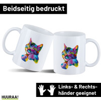 Kaffeetasse Katze Colorful 330ml