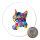 Magnet Katze Colorful 59mm Kühlschrankmagnet