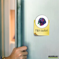 Magnet Labrador Colorful 59mm Kühlschrankmagnet