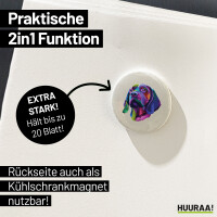 Magnet Labrador Colorful 59mm Kühlschrankmagnet