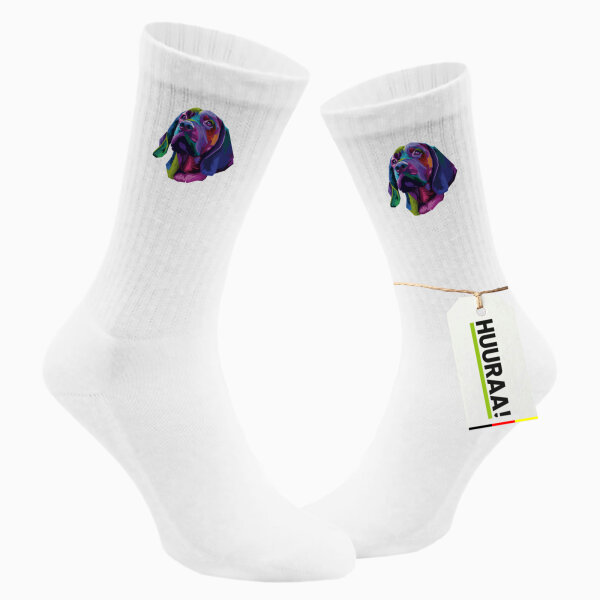 Unisex Socken Labrador Colorful Baumwolle