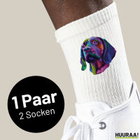 Unisex Socken Labrador Colorful Baumwolle