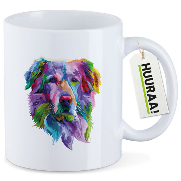 Kaffeetasse Golden Retriever Colorful 330ml