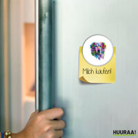 Magnet Golden Retriever Colorful 59mm Kühlschrankmagnet