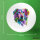 Button Golden Retriever Colorful rund