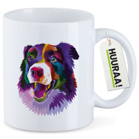 Kaffeetasse Border Collie Colorful 330ml