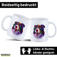 Kaffeetasse Border Collie Colorful 330ml