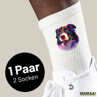 Unisex Socken Border Collie Colorful Größe...