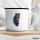 Emaille Tasse Pferdekopf Colorful 300ml Vintage Emaille Becher
