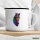 Emaille Tasse Pferdekopf Colorful 300ml Vintage