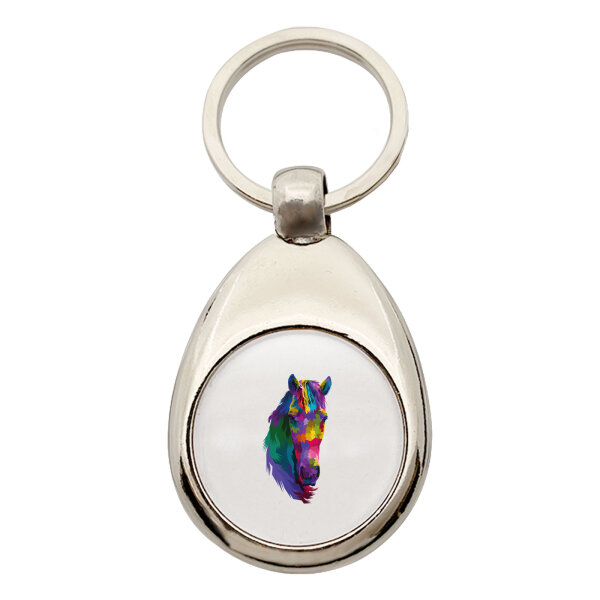 Schlüsselanhänger Pferdekopf Colorful
