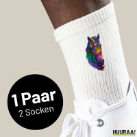 Unisex Socken Pferdekopf Colorful Größe 37/46...